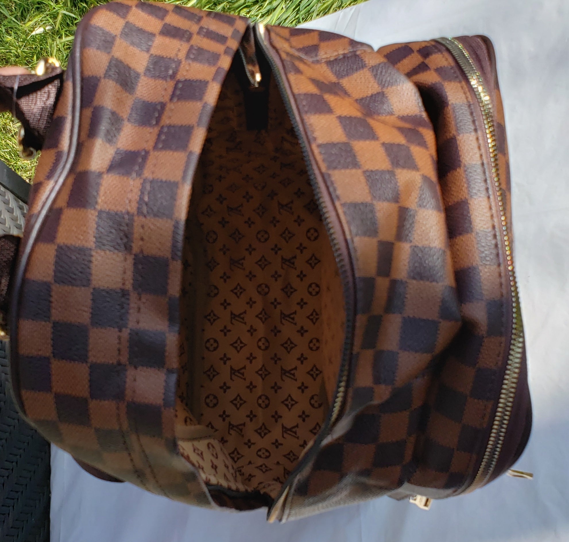 Randonnée leather backpack Louis Vuitton Brown in Leather - 35092703