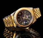 Gold With Black Face Daydate ROLEX