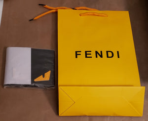 Black With Yellow FENDI Eyes Wallet