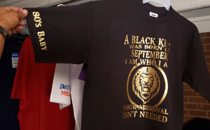 Black And Gold ZODIAC T Shirts