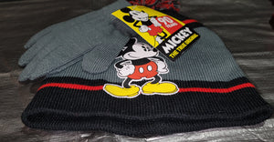 Mickey Mouse Kids Beanie + Gloves Set (Child)