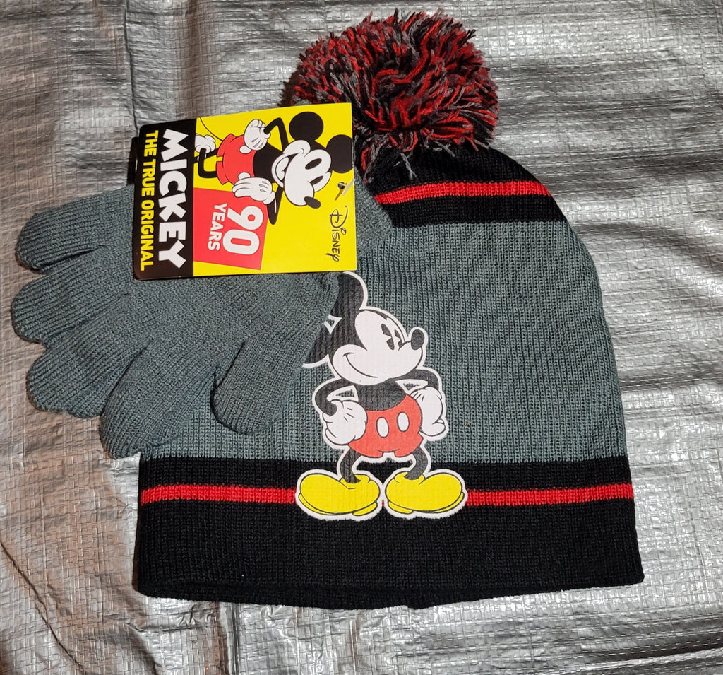 Mickey Mouse Kids Beanie + Gloves Set (Child)