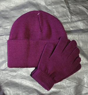 Small Size Beanies And Gloves Set