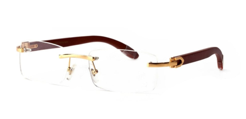 Cartier Gold With Brown Frames