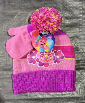 Childrens Character Beanie And Mittens Set Group 1