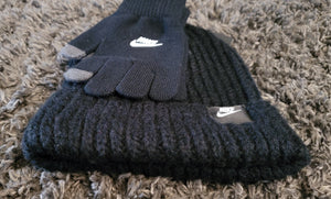 Big Kids NIKE Beanies With Gloves Sets