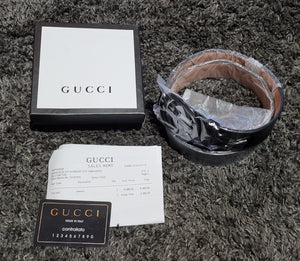 Black On Black GUCCI Belt SIZE 34