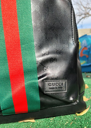 Leather/Canvas GUCCI Backpack