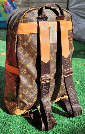 Brown And Gold Canvas LOUIS VUITTON Backpack