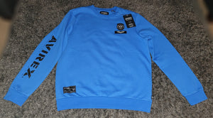 Royal Blue AVIREX Crewneck Sweater Size LARGE