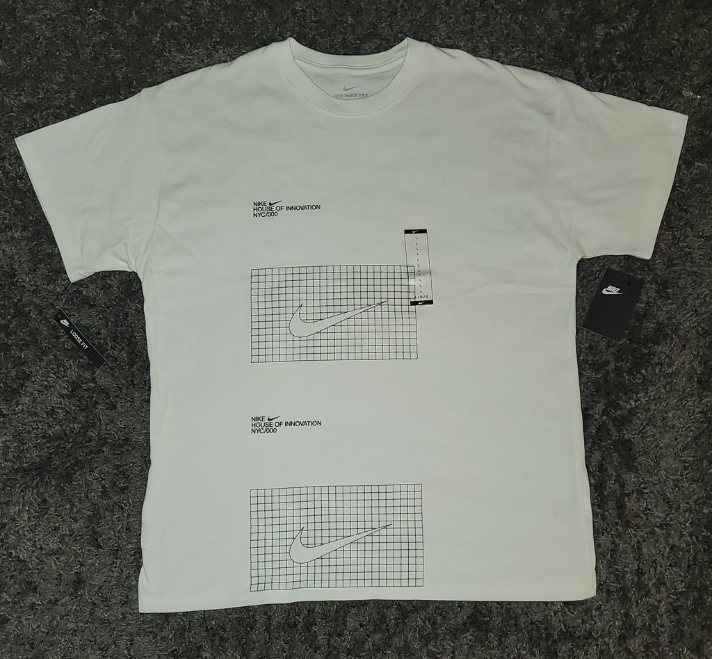 White NIKE House Of Innovation T Shirt Size LARGE