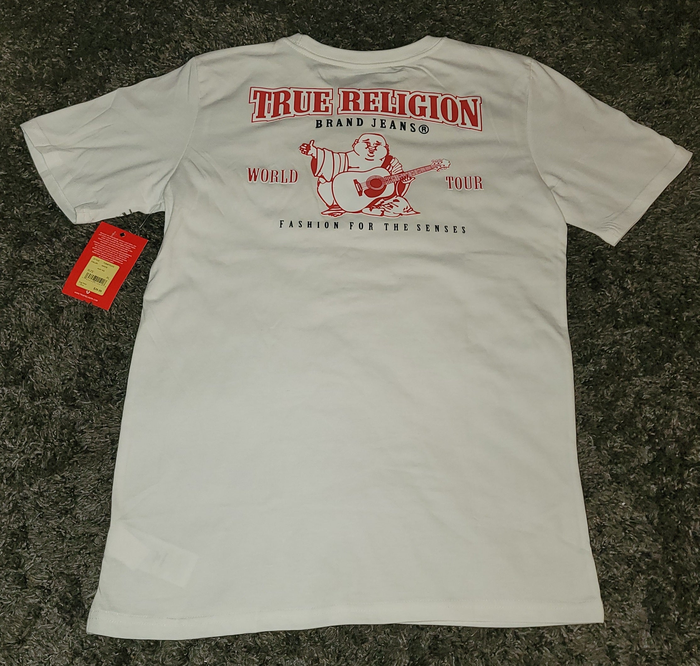 TRUE RELIGION Big World Tour Kids T Shirt Size XL 18-20