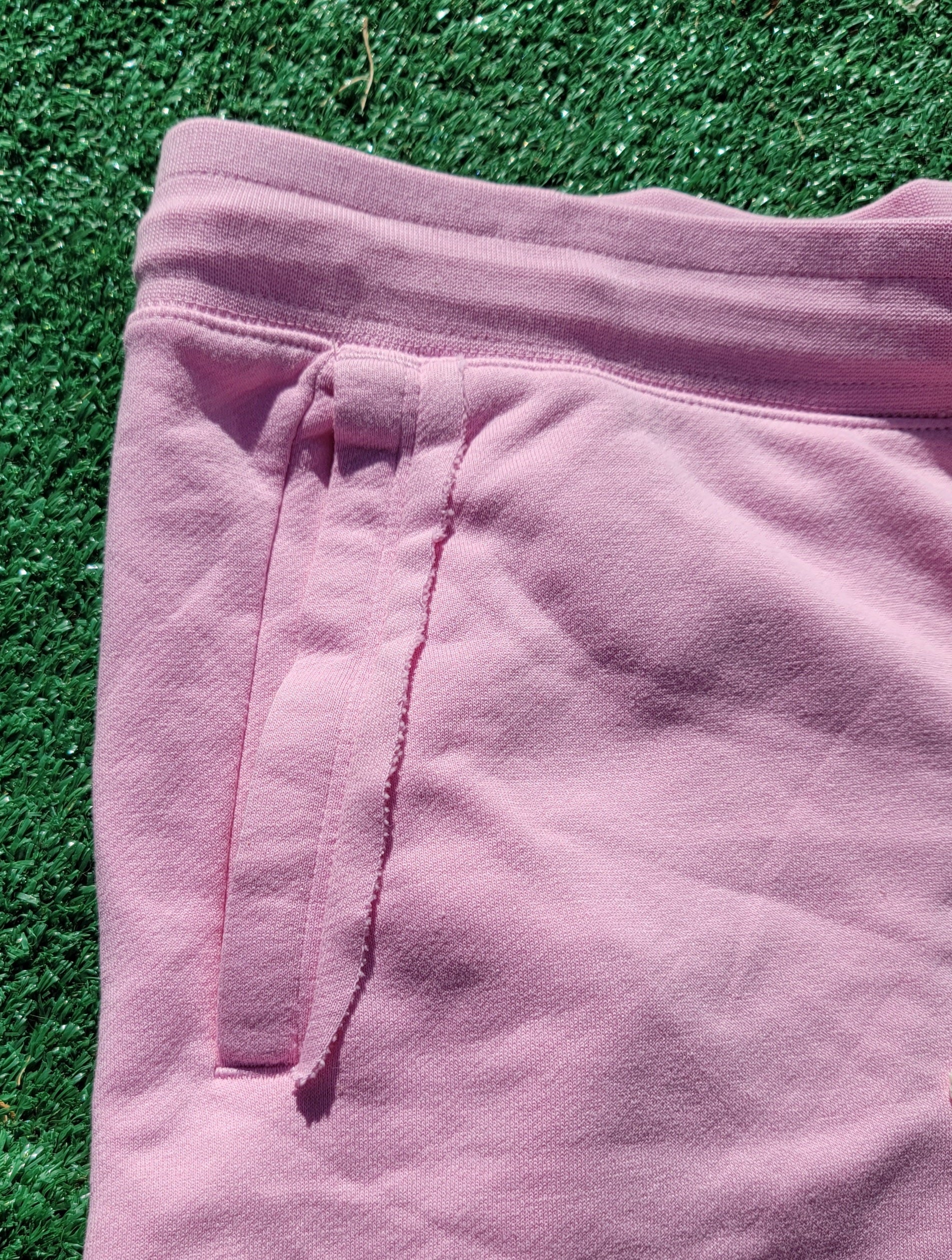 Pink With Blue NIKE Swoosh Cotton Shorts Size XL