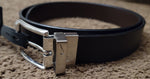 Black Leather And Chrome NIKE Reversible Belt Size 38