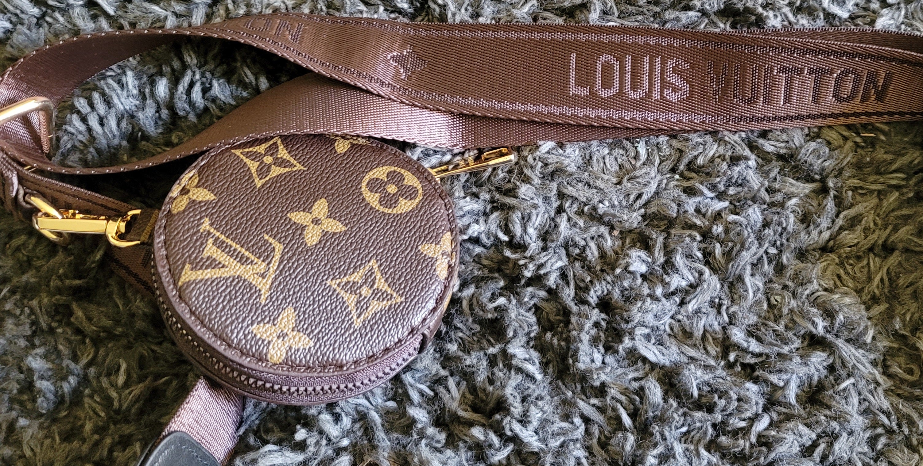 Brown And Gold "3 Piece" LOUIS VUITTON Shoulder Bag