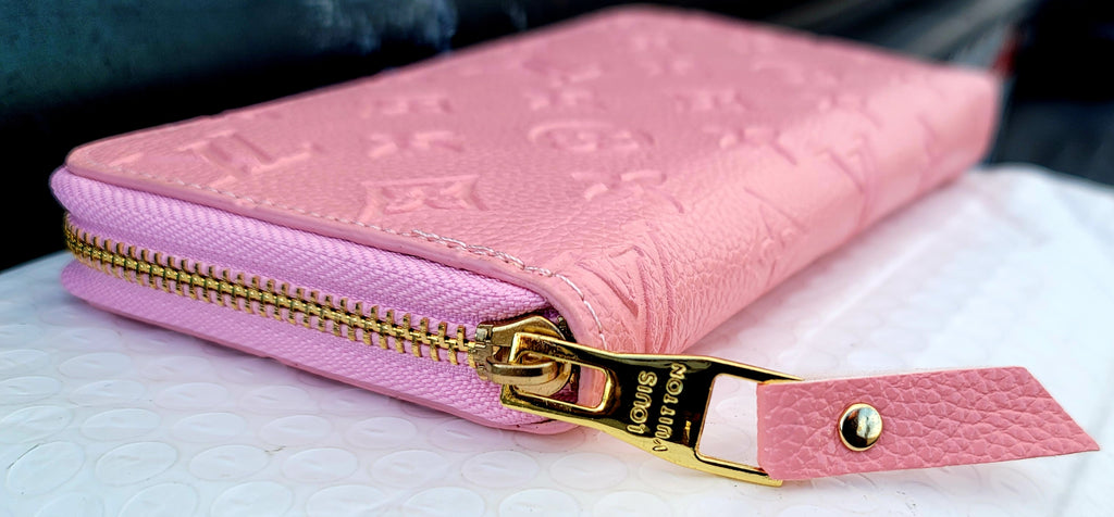 Bubble Gum Pink Embossed Louis Vuitton Clutch