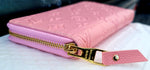 Bubble Gum Pink Embossed Louis Vuitton Clutch