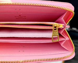 Bubble Gum Pink Embossed Louis Vuitton Clutch