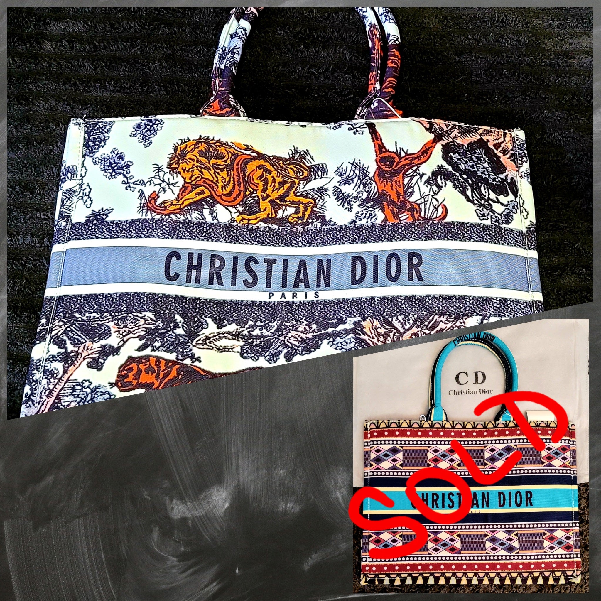 Large Book Tote Christian Dior Bags