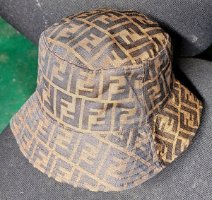 Brown "Double F" Fendi Bucket / Fisherman Hat