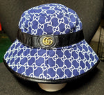 Blue With Black Trim "Gucci Everywhere" Bucket Hat