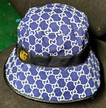 Blue With Black Trim "Gucci Everywhere" Bucket Hat