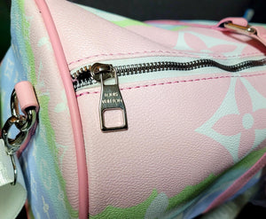 Pink Tie Dye LV Duffle Bag