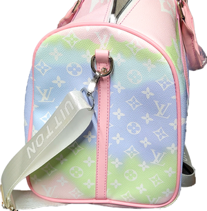 Pink Tie Dye LV Duffle Bag