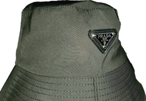 BLACK PRADA BUCKET / FISHERMAN HAT