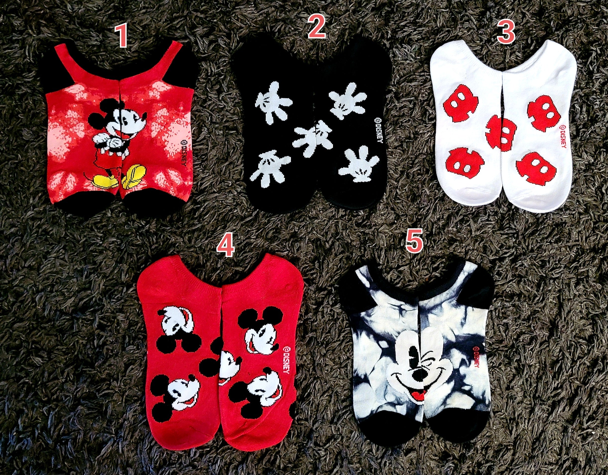 Minnie Mouse Ankle Sox (Age 6-9)