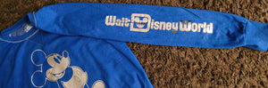 Blue Disney Metallic Mickey Crewneck Sweater SIZE SMALL