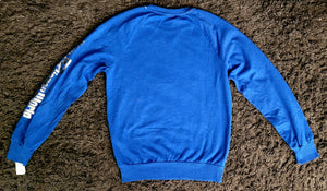 Blue Disney Metallic Mickey Crewneck Sweater SIZE SMALL