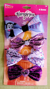 VAMPIRINA PURPLE BOWS (4 PACK)