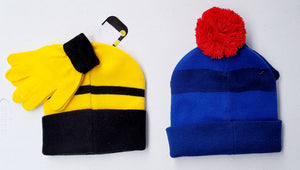 Kids Character Beanies With Gloves