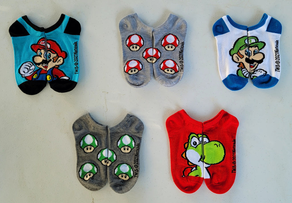 Super Mario Ankle Sox SIZE 1-3