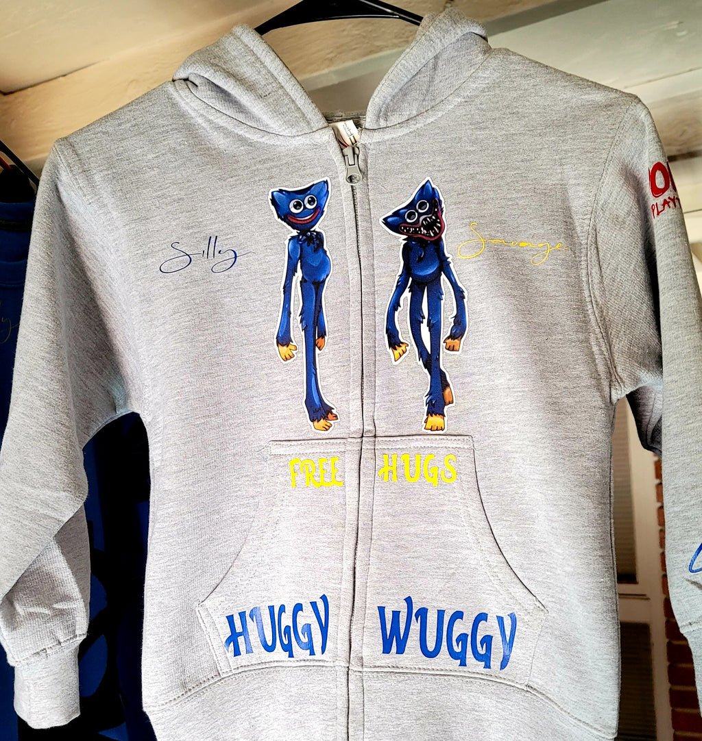 Kids Silly Savage "Huggy Wuggy" Zip Up Hoodie