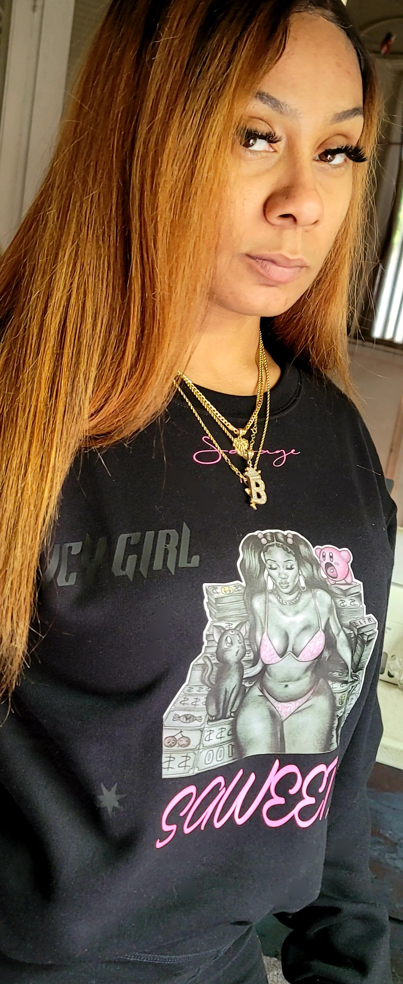 SILLY SAVAGE SAWEETIE "PERIODT" Crewneck Sweater