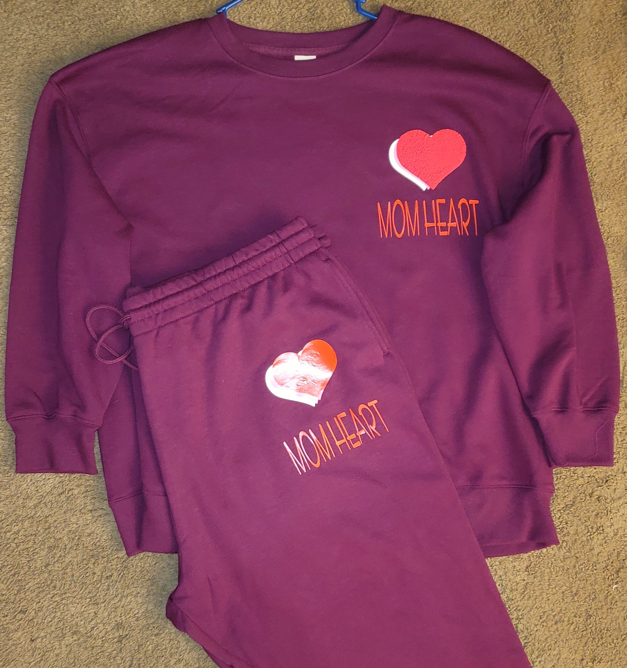 "Mom Heart" Sweatsuit By SILLY SAVAGE