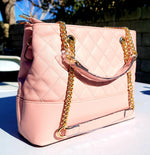 Posh Pink Chanel "City Girl" Large Shoulder Bag