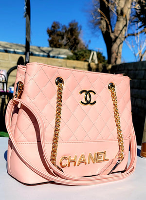 Posh Pink Chanel "City Girl" Large Shoulder Bag