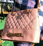 Posh Pink Chanel "City Girl" Large Shoulder Bag