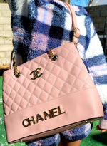 Posh Pink Chanel "City Girl" Large Shoulder Bag