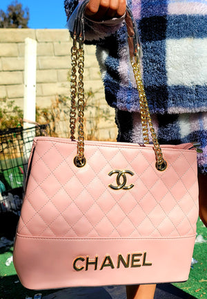 Posh Pink Chanel "City Girl" Large Shoulder Bag