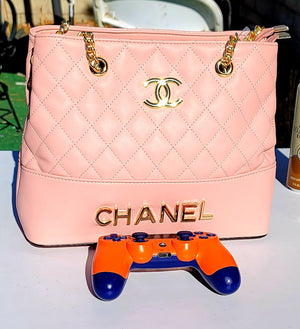 Posh Pink Chanel "City Girl" Large Shoulder Bag