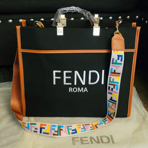 Large Fendi "Classy But Sassy" Bag With Shoulder Strap