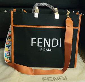 Large Fendi "Classy But Sassy" Bag With Shoulder Strap