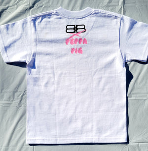 Kids Silly Savage X Balenciaga "RIDE WITH PEPPA" V Neck