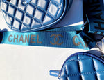 Sexy Blue 3 Piece Chanel "Damnnn Girl" Shoulder Bag Set