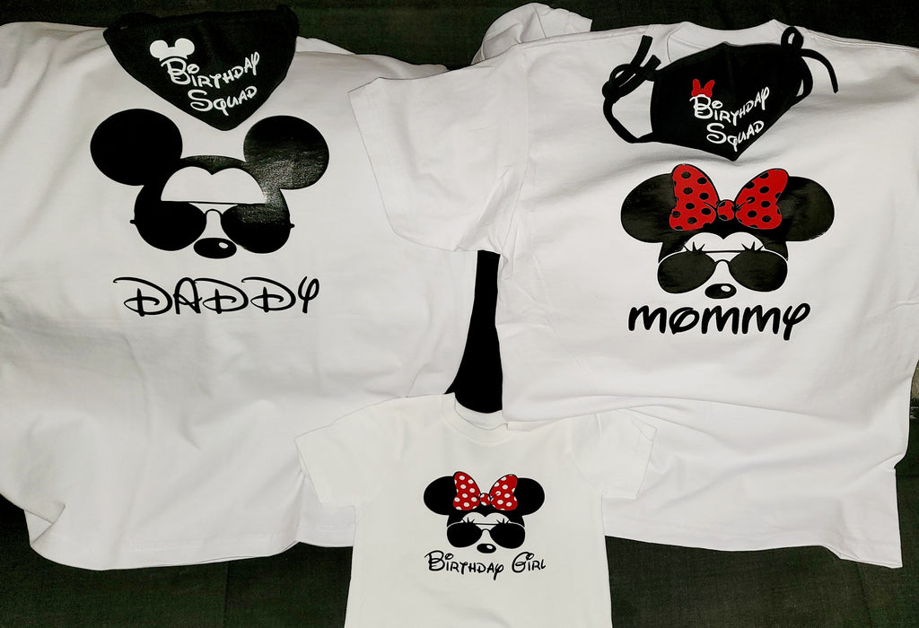 Disney Inspired Matching Family Shirt W/ Mask