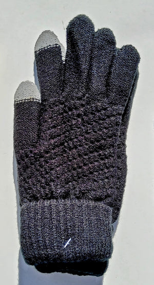 Ribbed Wool Womens Gloves